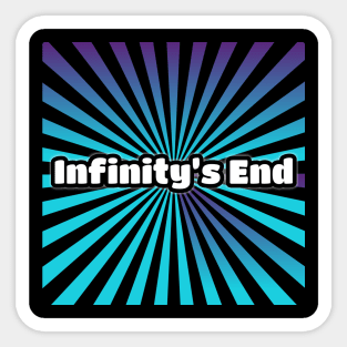 Infinity's End Blue Logo Sticker